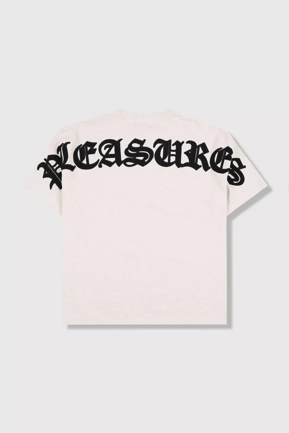 PLEASURES Applique Logo Tee by PLEASURES