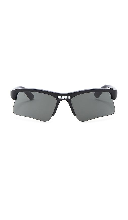 Pleasures Active Sunglasses in Black by PLEASURES
