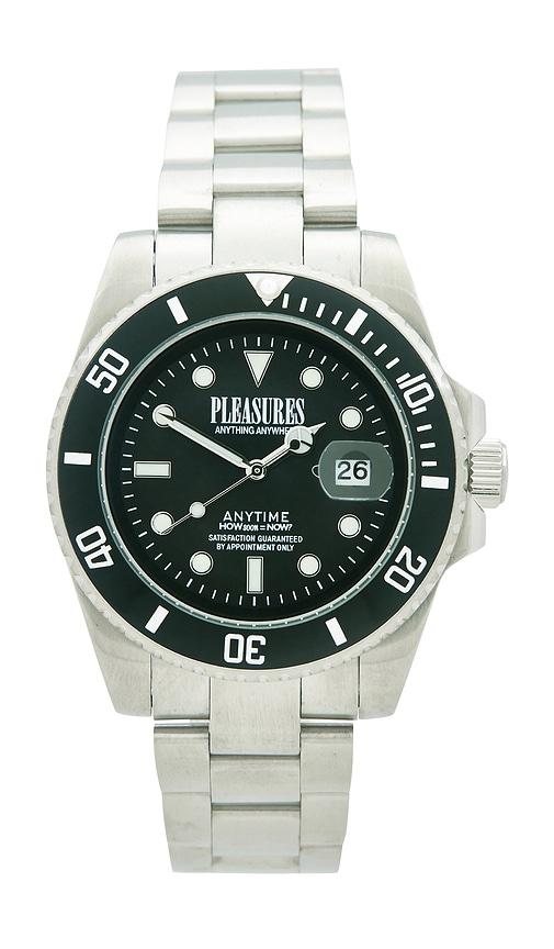 Pleasures Anytime Watch in Black by PLEASURES