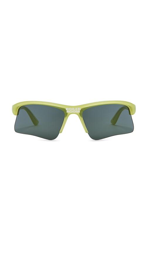 Pleasures Boiler Room Active Sunglasses in Green by PLEASURES