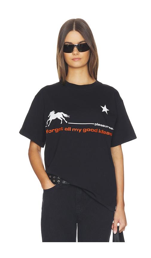 Pleasures Forget T-Shirt in Black by PLEASURES