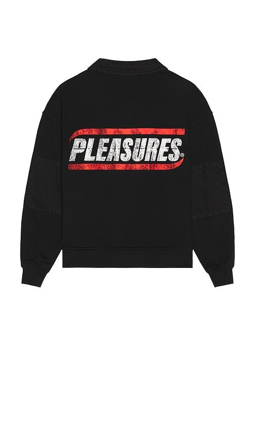 Pleasures Gentle Polo Sweatshirt in Black by PLEASURES
