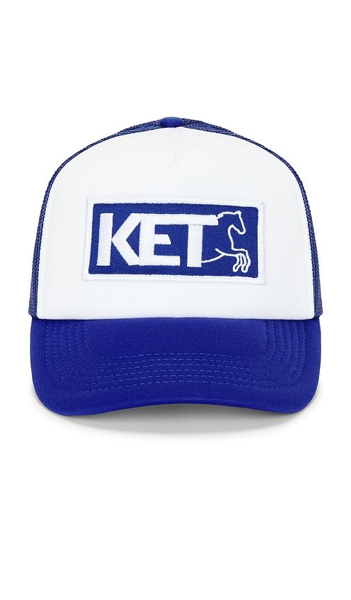 Pleasures Tranquil Trucker Hat in Blue by PLEASURES