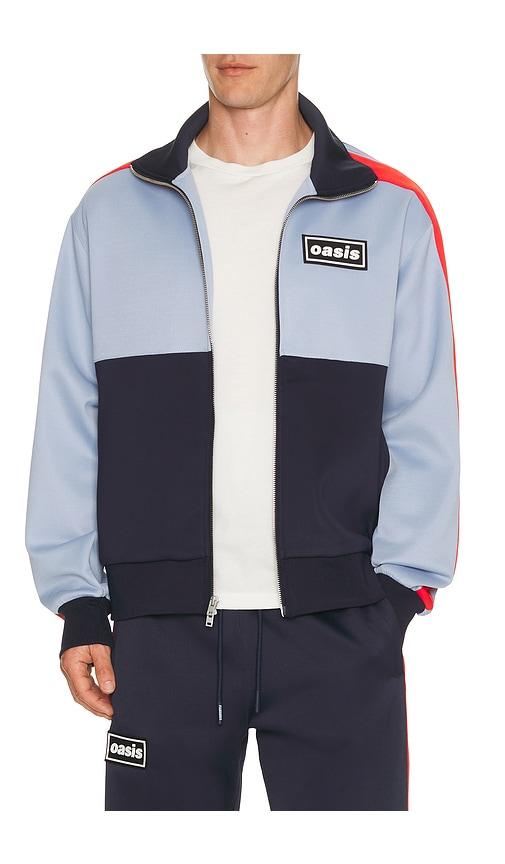 Pleasures x Oasis Forever Track Jacket in Baby Blue by PLEASURES