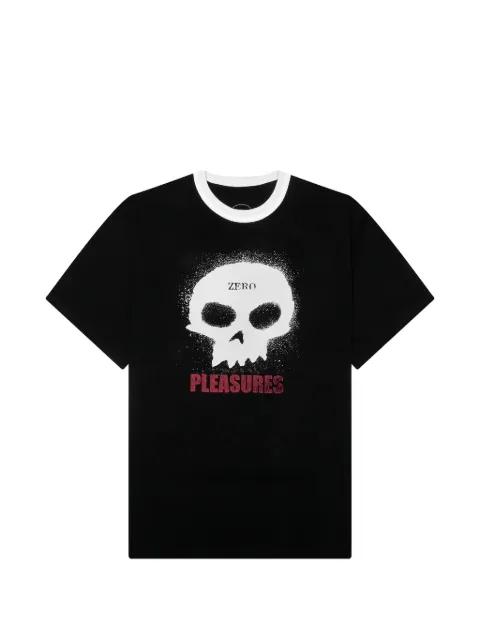 Single Skull graphic  T-shirt by PLEASURES