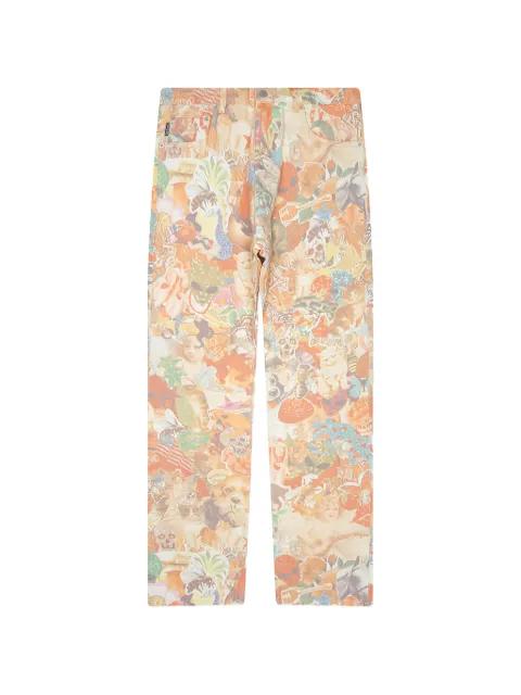 Stickers straight-leg jeans by PLEASURES