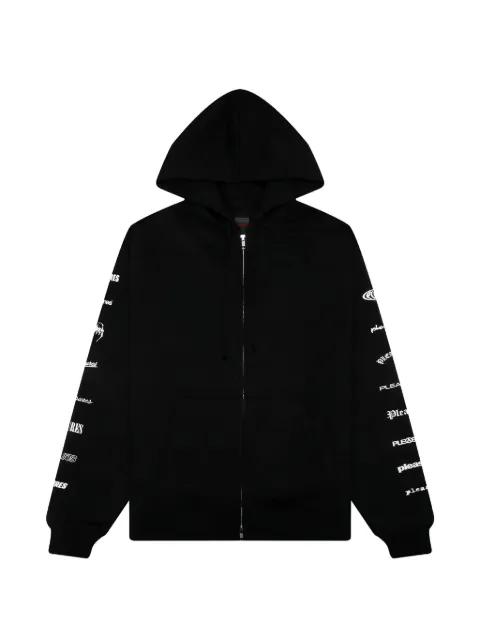 Wordmark zip hoodie by PLEASURES