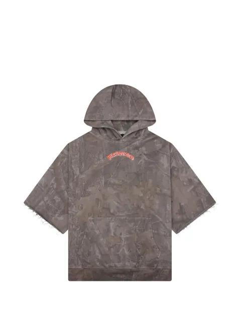 cut-off camo hoodie by PLEASURES
