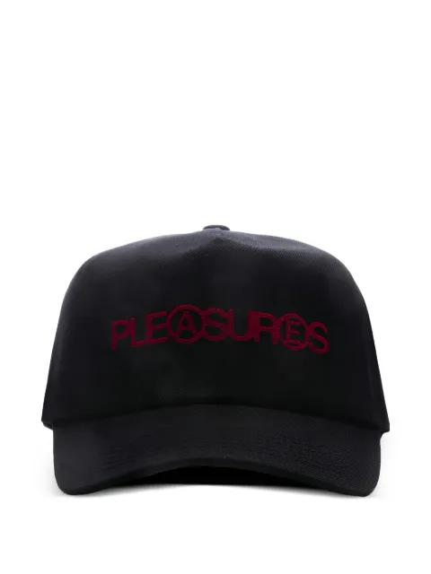 embroidered snapback cap by PLEASURES