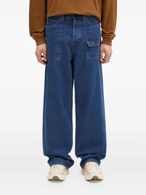 flap-pocket jeans by PLEASURES
