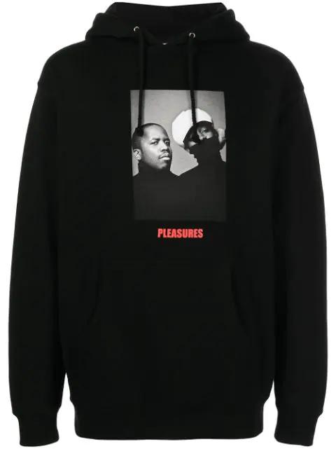 graphic-print oversized hoodie by PLEASURES