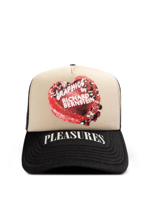 logo-print baseball cap by PLEASURES