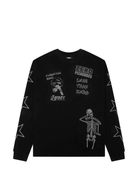 star graphic long sleeve T-shirt by PLEASURES