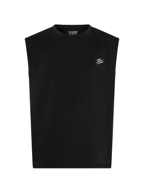 Chrome Scratch tank top by PLEIN SPORT