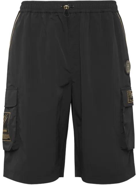 Laminated cargo shorts by PLEIN SPORT