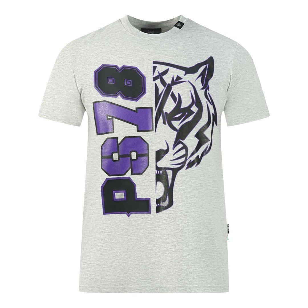 PleinPS78 Logo Grey T-Shirt by PLEIN SPORT