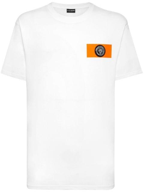SS logo-patch cotton T-shirt by PLEIN SPORT