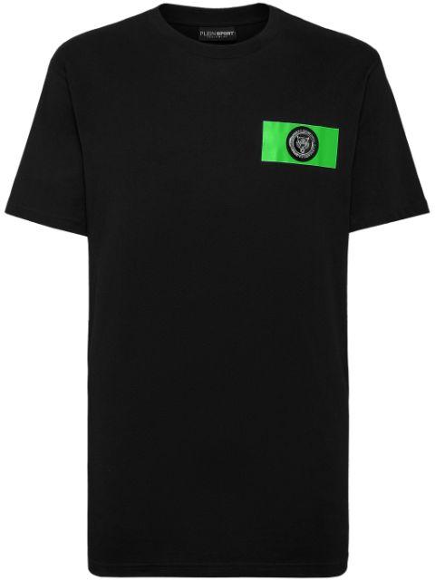 SS logo-patch cotton T-shirt by PLEIN SPORT