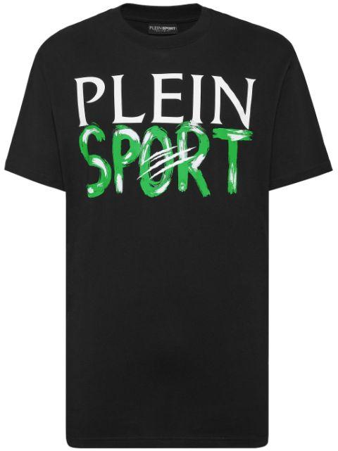 SS logo-print cotton T-shirt by PLEIN SPORT