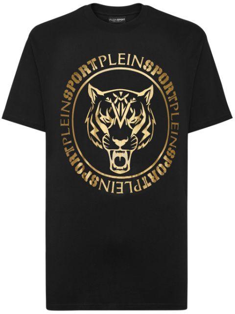 SS logo-print cotton T-shirt by PLEIN SPORT