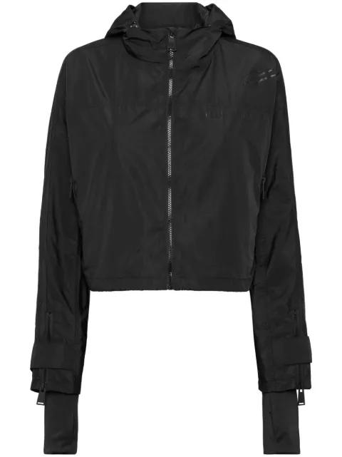 Scratch-print hoodied jacket by PLEIN SPORT