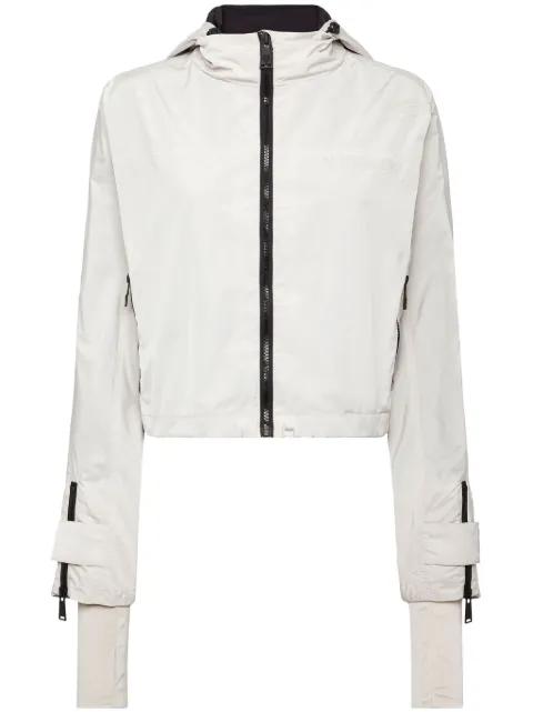 Scratch-print hoodied jacket by PLEIN SPORT