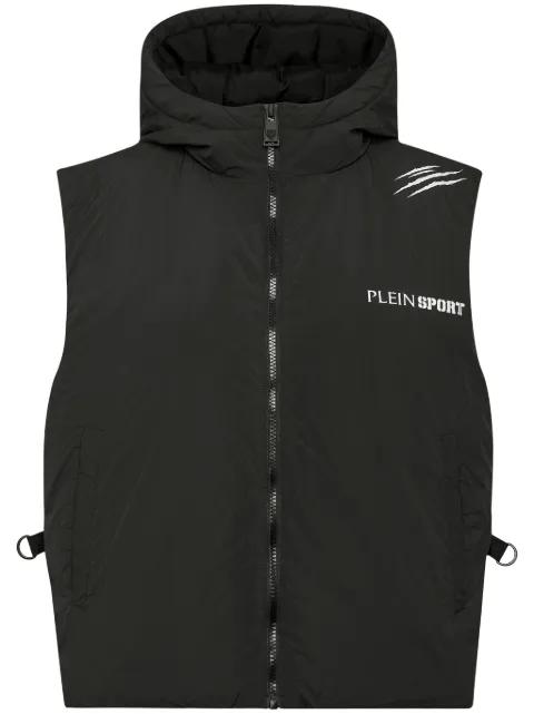 Scratch-print padded vest by PLEIN SPORT