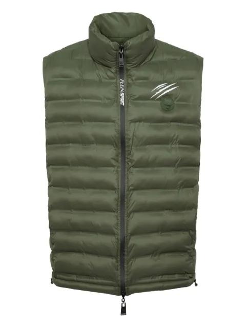 Shanghai quilted claw-print gilet by PLEIN SPORT
