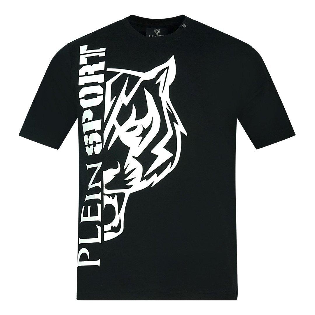 Sport Tiger Side Logo Black T-Shirt by PLEIN SPORT