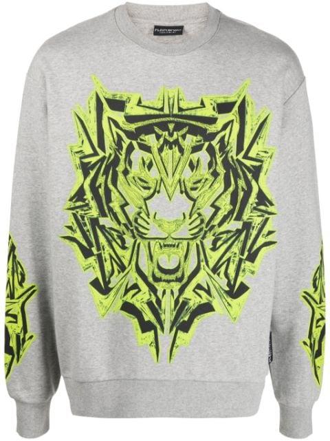 Thunder Tiger cotton blend sweatshirt by PLEIN SPORT