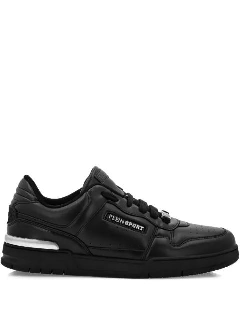 Tiger.X logo-plaque leather sneakers by PLEIN SPORT