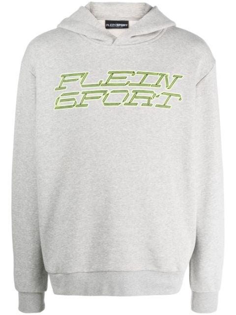 Tiger logo-print hoodie by PLEIN SPORT