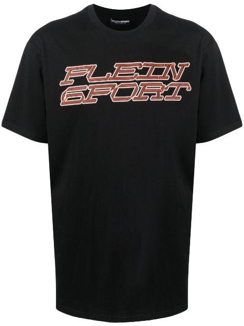 Tiger-print cotton T-shirt by PLEIN SPORT