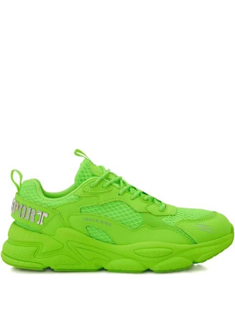 Track-King Gen.X.05 logo-plaque trainers by PLEIN SPORT