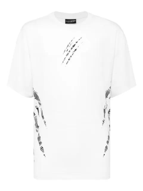 claw-print cotton T-shirt by PLEIN SPORT