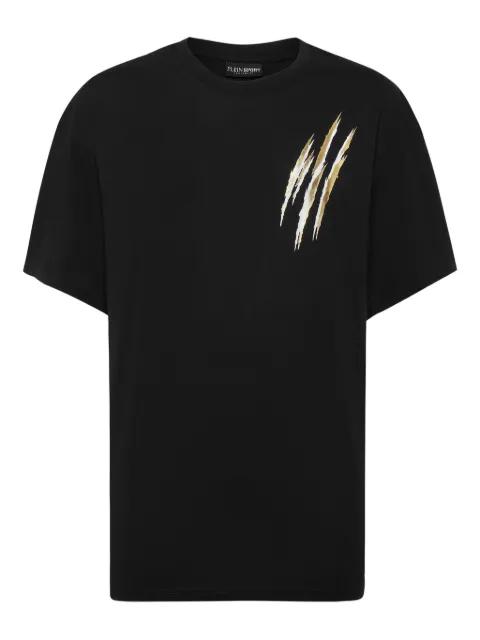 claw-print cotton T-shirt by PLEIN SPORT