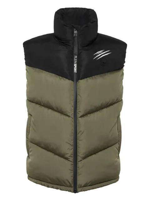 claw-print quilted gilet by PLEIN SPORT
