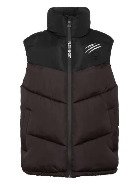 claw-print quilted vest by PLEIN SPORT
