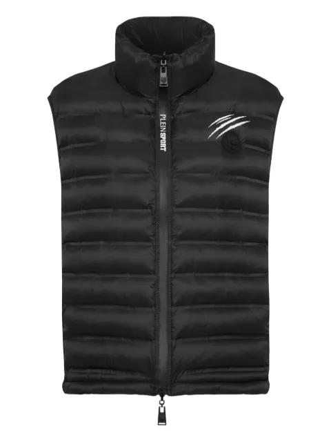 claw-print quilted vest by PLEIN SPORT