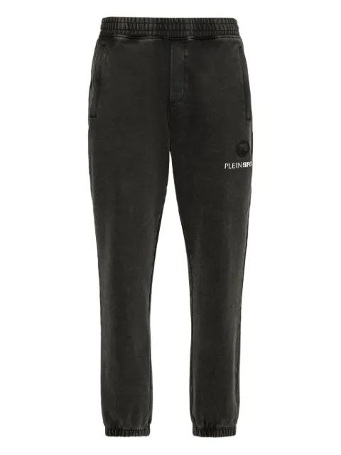 cold-dye logo-embroidered track pants by PLEIN SPORT