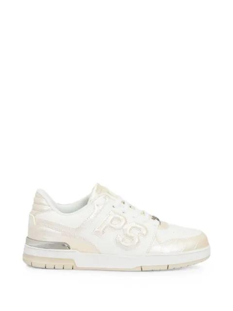 crocodile-effect perforated-toe sneakers by PLEIN SPORT