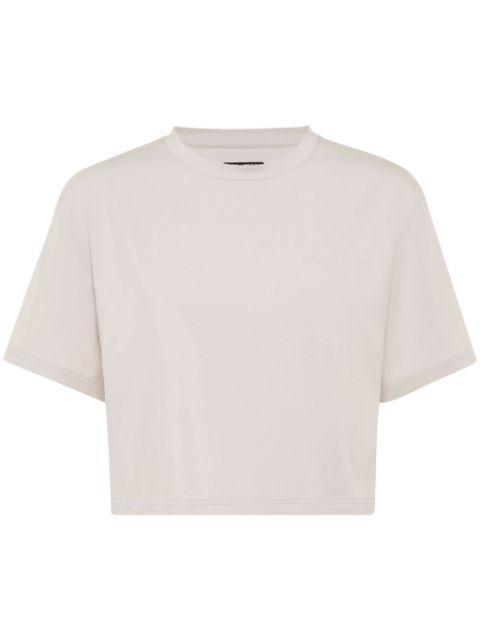 cropped crew-neck T-shirt by PLEIN SPORT