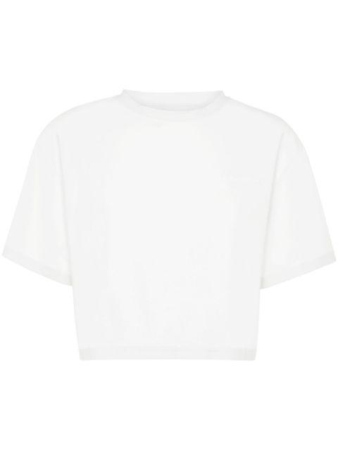 cropped crew-neck T-shirt by PLEIN SPORT