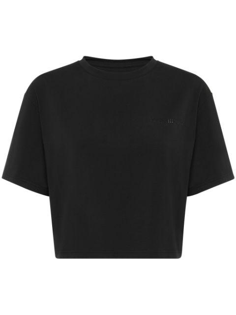 cropped crew-neck T-shirt by PLEIN SPORT