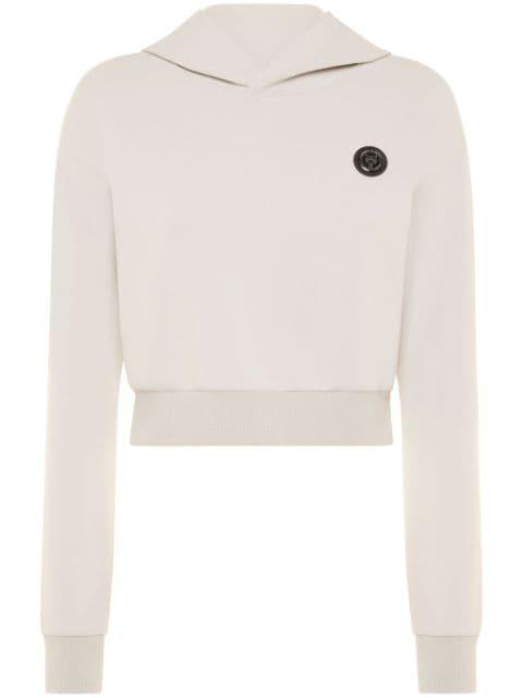 cropped hoodie by PLEIN SPORT