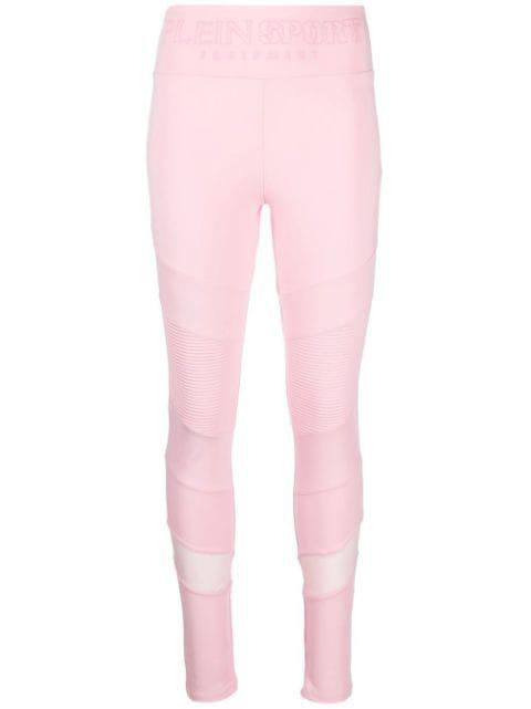 elasticated-waistband leggings by PLEIN SPORT