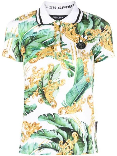 floral-print polo shirt by PLEIN SPORT