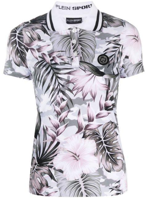 floral-print polo shirt by PLEIN SPORT