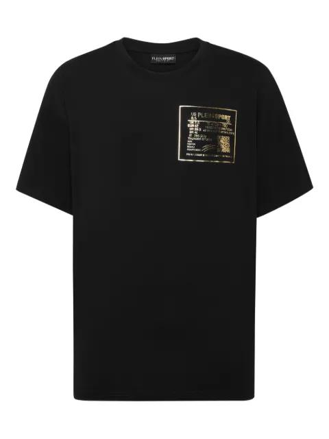 gold-detail cotton T-shirt by PLEIN SPORT