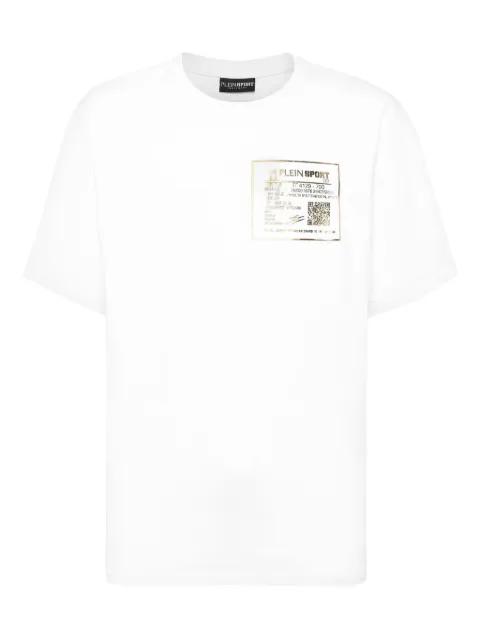 gold-logo cotton T-shirt by PLEIN SPORT